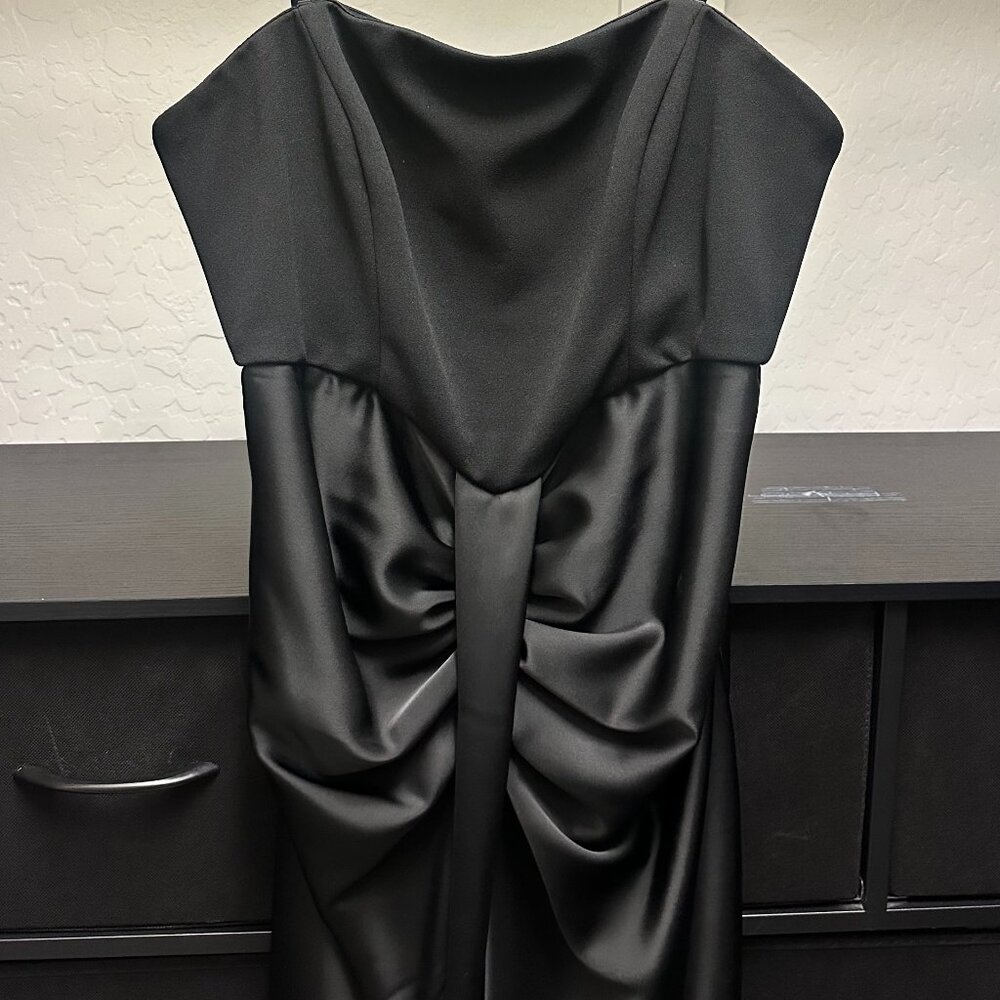 Strapless Satin Gown